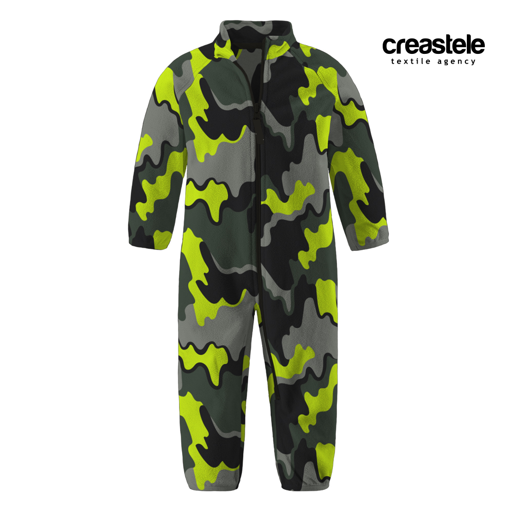 Двухсторонний флис с принтом SHELYS FLEECE F 240 PRINT CAMO 731 